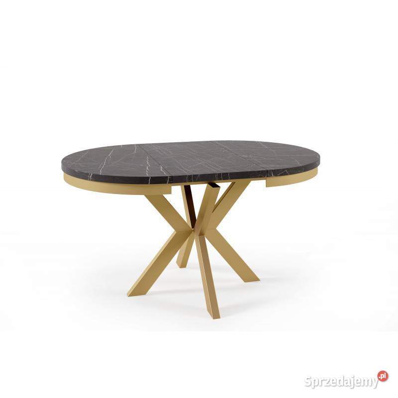 Stół rozkładany Nero z obręczą białe nogi różne Stoliki kawowe i ławy Tarchały Małe