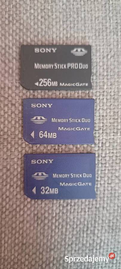 Sony Memory Stick PRO Duo i Sony Memory Stick Tarnów