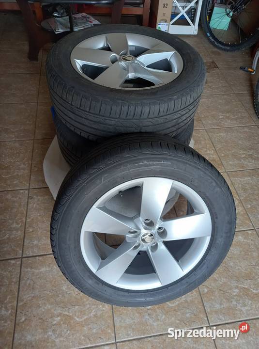 kpl kół alu 5x112 22555r17 vw seat skoda audi aluminiowe dolnośląskie Wałbrzych