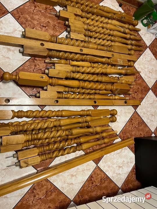 Tralki barierki balustrady wszystko dębowe Wielogłowy