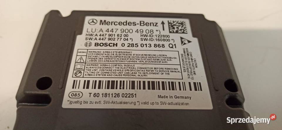 MERCEDES VITO W447 MODUŁ AIRBAG A4479004908 sprzedam