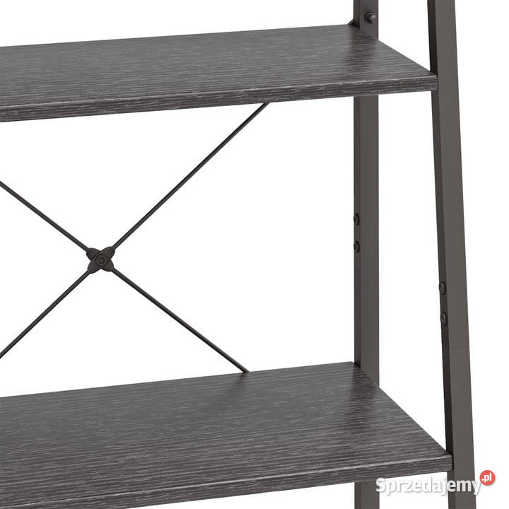 Regał drabina z 4 półkami czarny 56x35x140 Warszawa