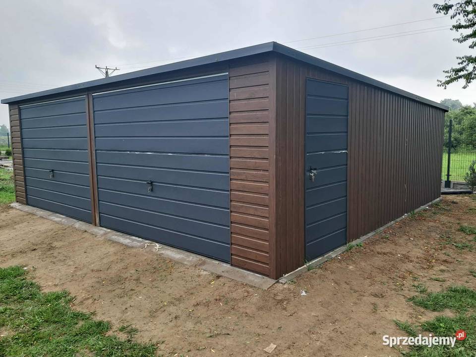 Garaż blaszany 7x5 Wzmocniony profilami Bydgoszcz