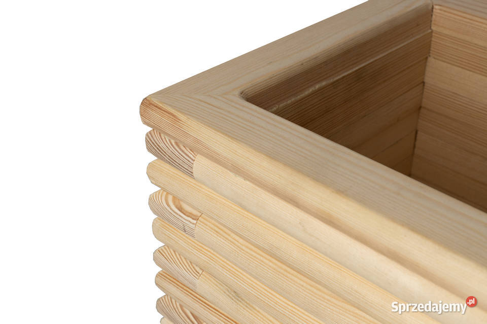 Donica osłona 3D drewniana sosnowa DUŻA profil