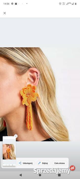 ASOS Wytworne długie kolczyki wieczorowe z Dla kobiet Kraków