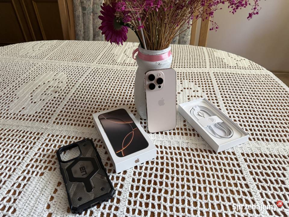 iPhone 16 Pro 128GB Desert Titanium stan bateria Brzozów