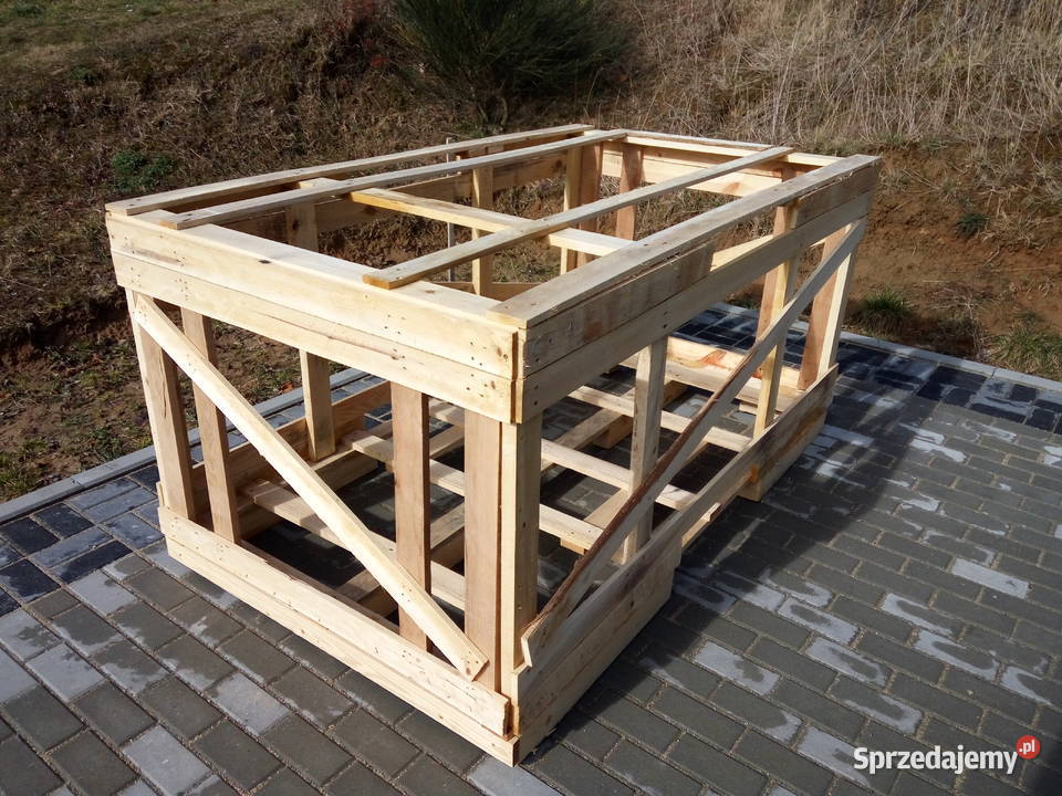 NOWA Skrzynia Drewniana Paka Pojemnik Zbiornik podkarpackie