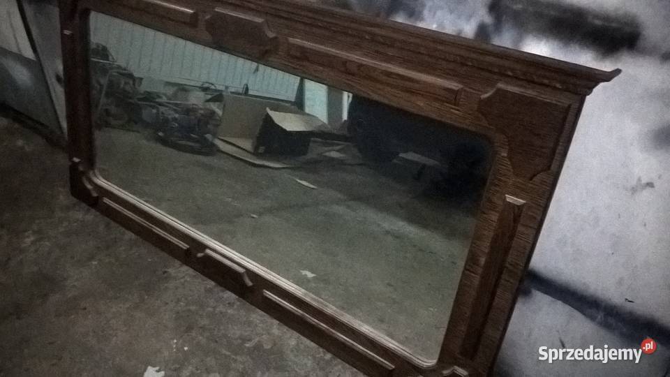 Duże lustro w dębowej frezowanej ramie 180 X 96 Mińsk Mazowiecki