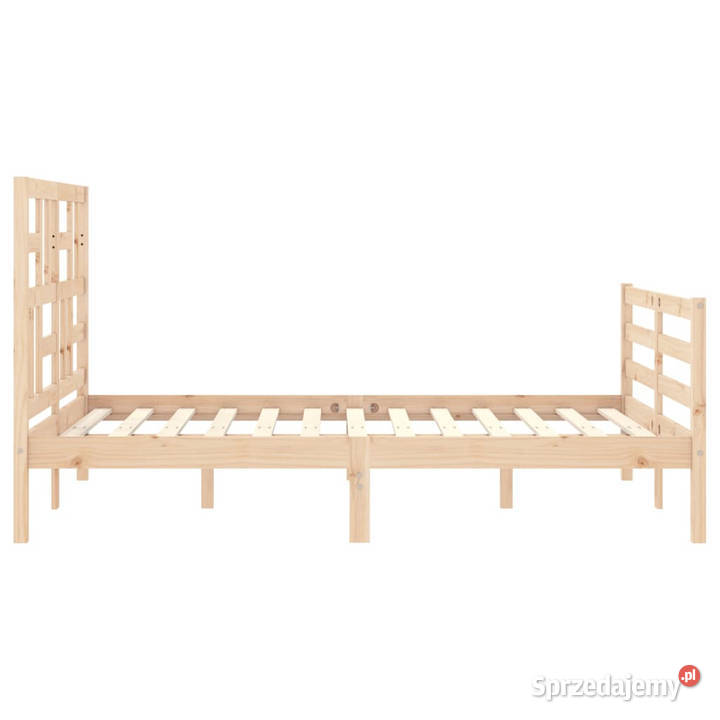 Rama łóżka z wezgłowiem lite drewno 140x200 Warszawa