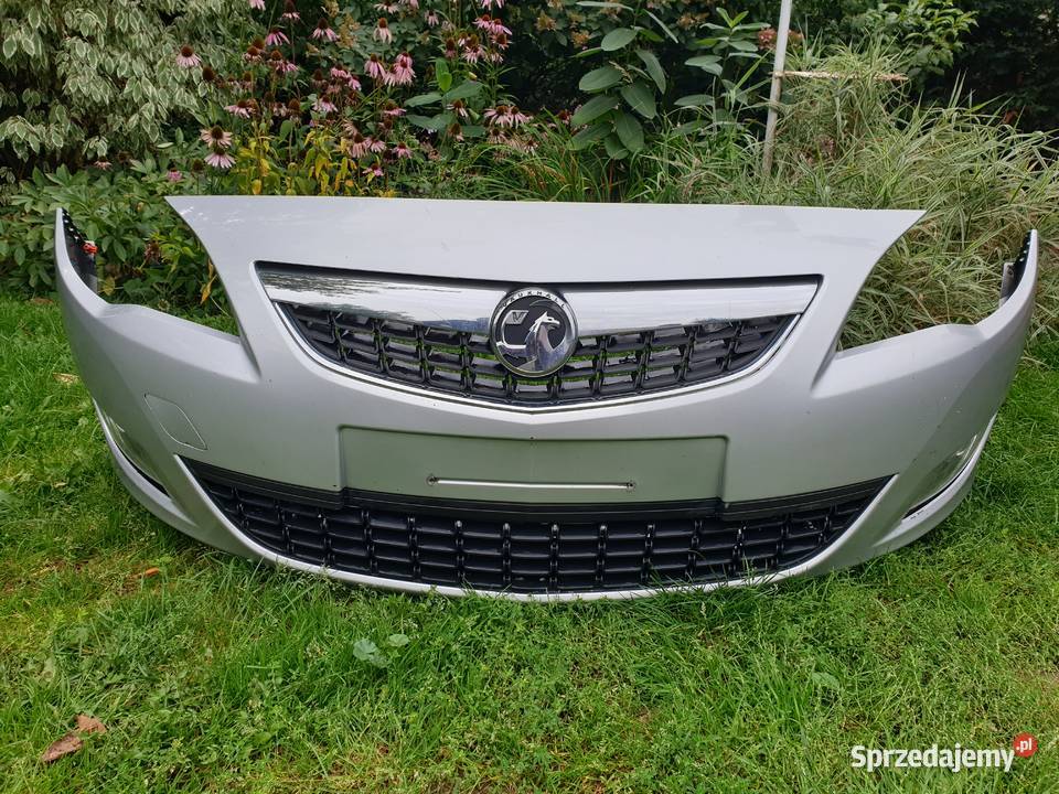 Zderzak przedni przód Opel Astra J IV srebrny Iłża