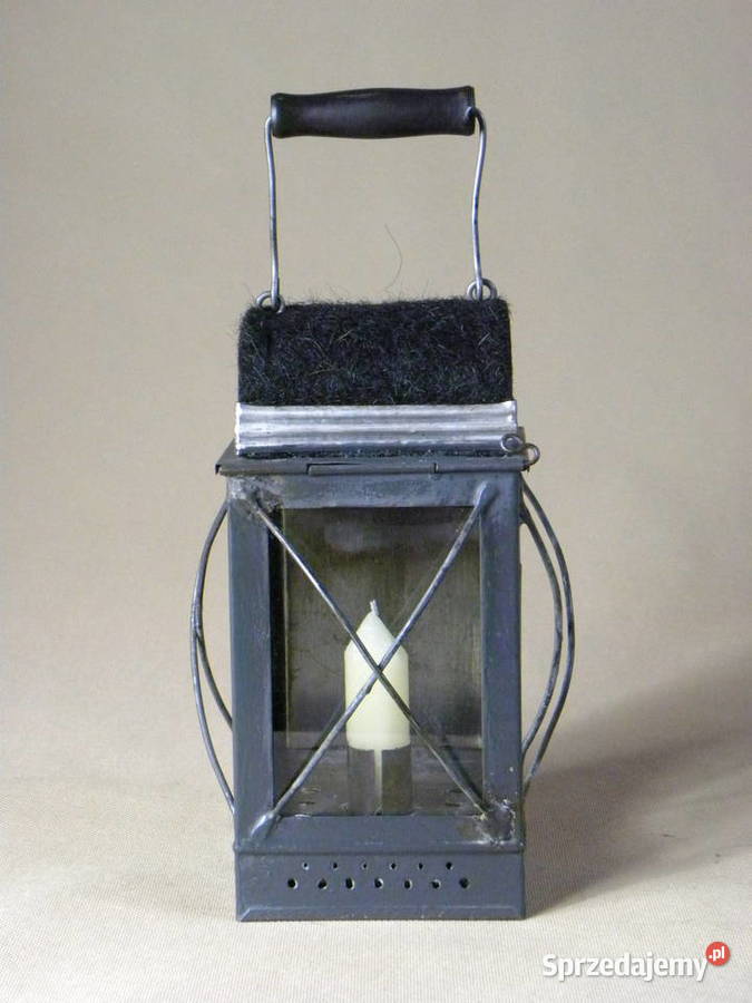 Stara niemiecka strażacka lampa lampka świecowa sprzedam