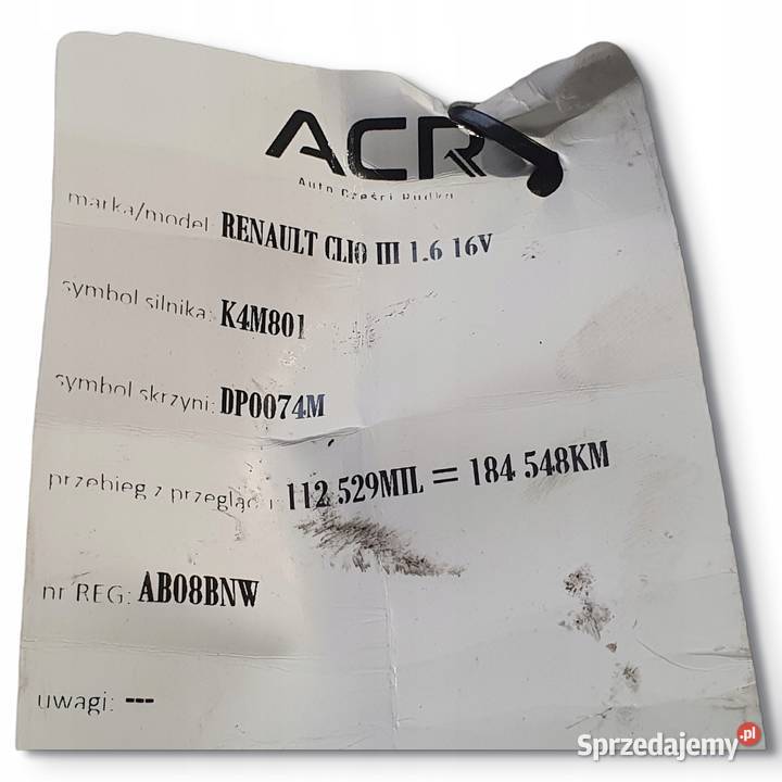 ALTERNATOR Renault Clio III 16 16V bosch Chełm