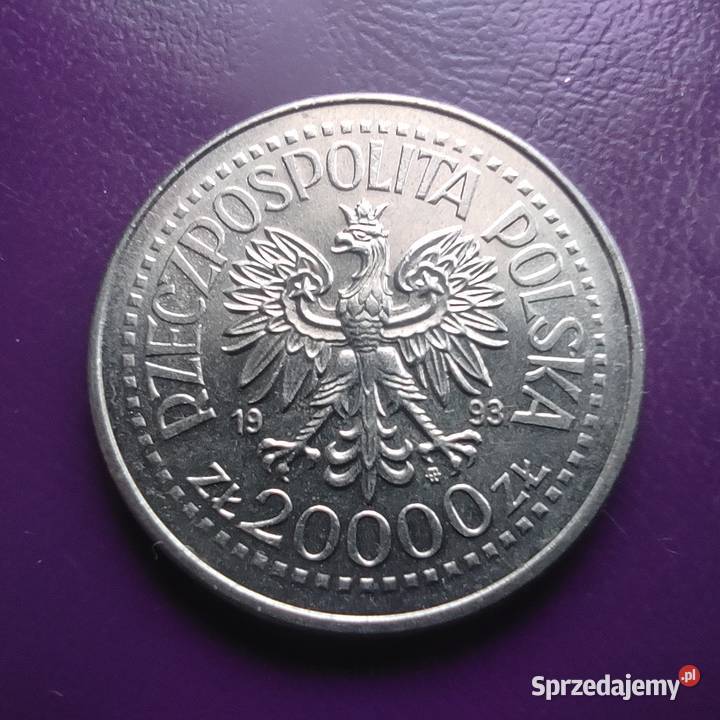 Moneta 20000 Złotych 1993 Kazimierz IV Pruszków