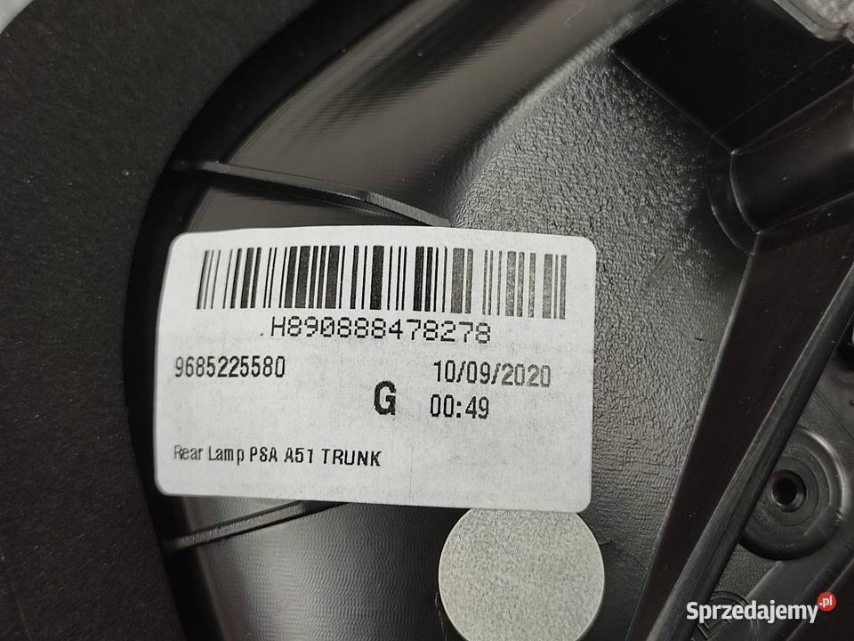 LAMPA LEWY TYŁ CITROEN C3 II SC 20092013 osobowe