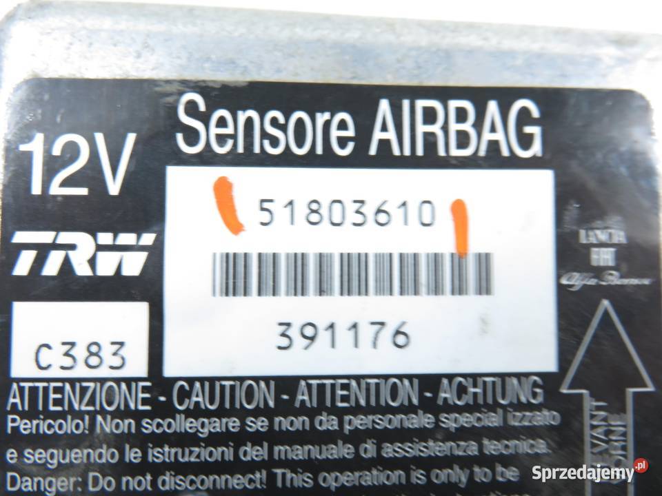 MODUŁ AIRBAG FIAT PANDA II 169 51803610