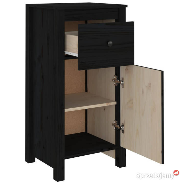 Szafka czarna 40x35x80 lite drewno sosnowe Meble mazowieckie Warszawa sprzedam