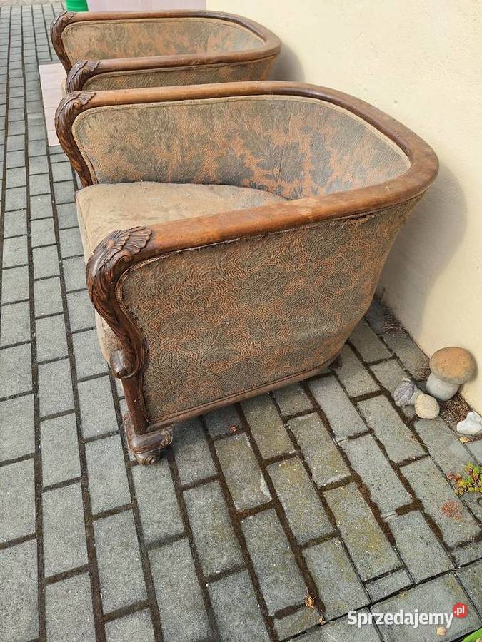 Antyczne fotele klubowe 2 Meble Sochocin