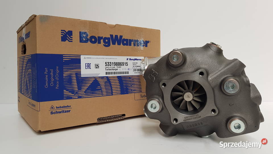 Nowa turbosprężarka BorgWarner KKK 53319886915 Pozostałe Siedlce