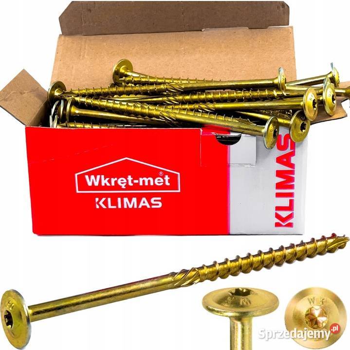 Wkręty ciesielskie talerzowe 8x200 Gorzów Wielkopolski