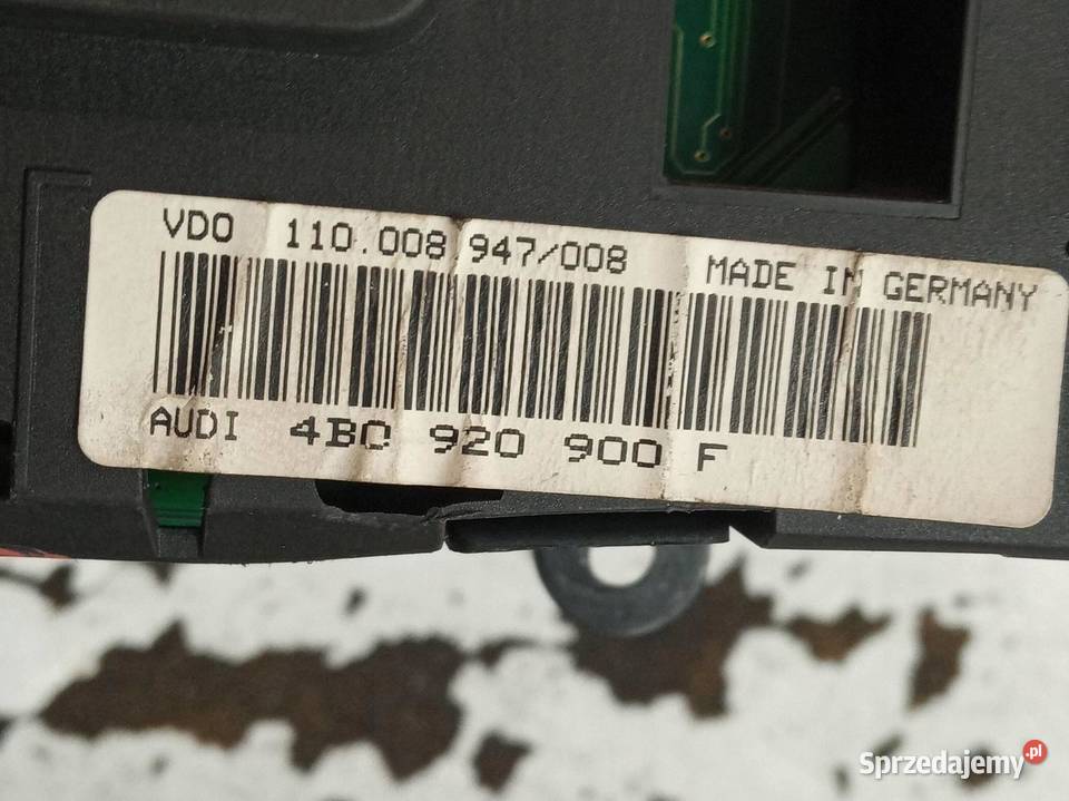 LICZNIK JAEGER 4B0920900F 110008947008 Audi A6
