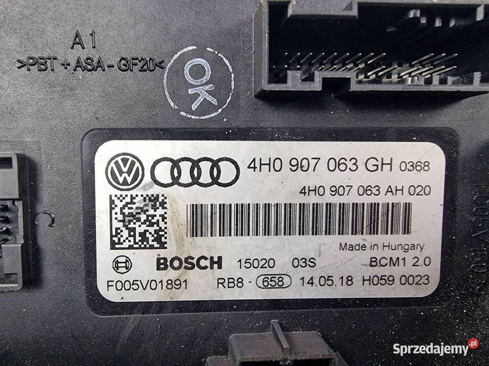 MODUŁ AUDI A6 C7 4H0907063GH osobowe Lipno