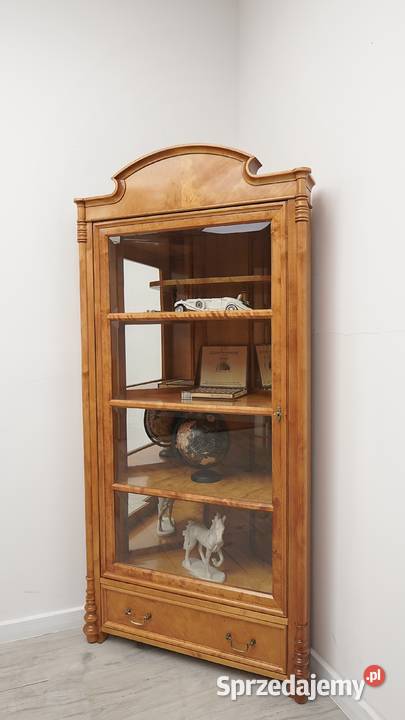 Stylowa witryna narożna BIEDERMEIER renowacji wielkopolskie