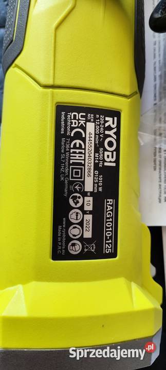 Nowa szlifierka kątowa Ryobi 1000w Szlifierki kątowe Łódź