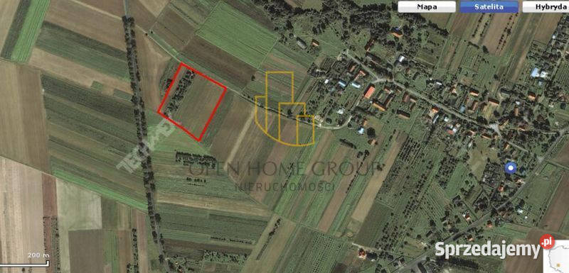 Łozina Bierzyce 210 ha teren UP1 inwestycyjna asfalt Sprzedaż