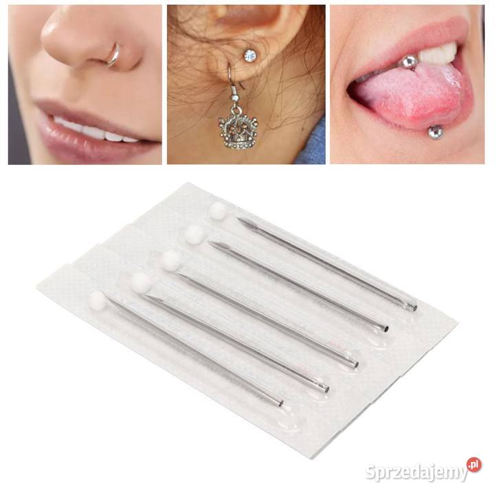 igła do przekłuwania piercing 12G 20mm język śląskie Cieszyn