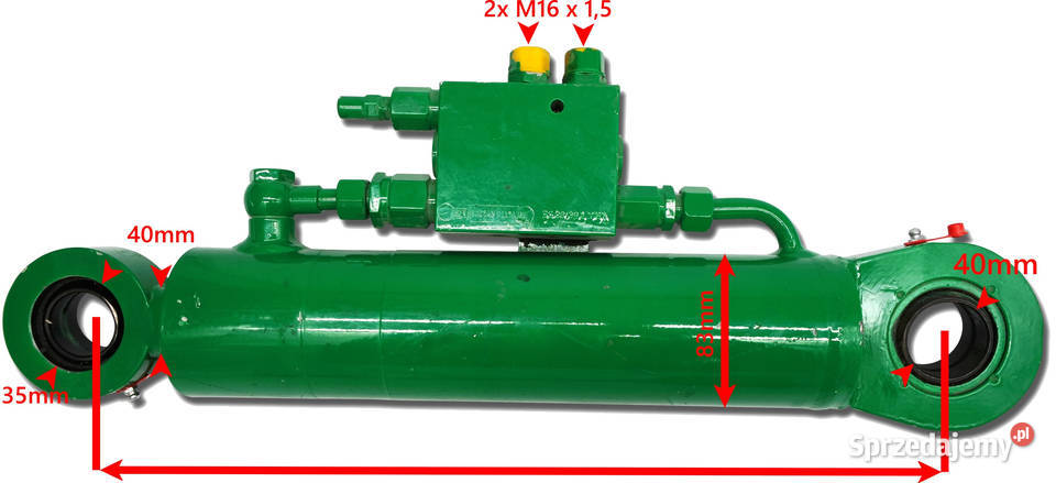 Siłownik hydrauliczny ZAWÓR SMT2 70x40x240 PŁUG nieuszkodzony Solec Kujawski