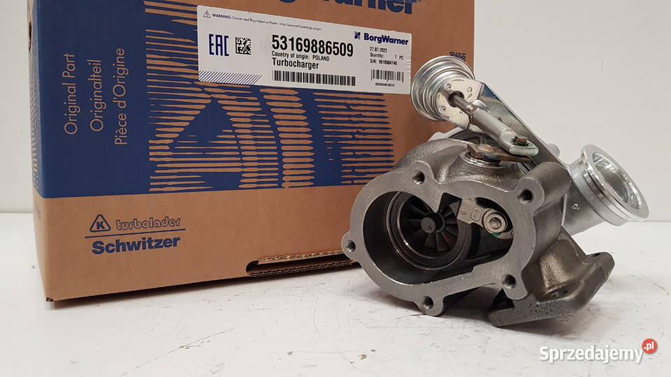 Turbosprężarka BorgWarner KKK 53169706509 Siedlce sprzedam