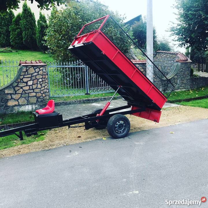 Przyczepa do ciągnika ogrodowego dzik przyczepa Olkusz
