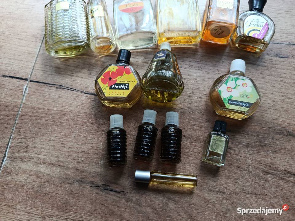 Perfumy stare z PRL zestaw wody toaletowe Porcelana i szkło Choszczno