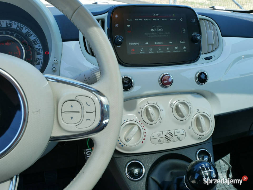 Fiat 500 12 69 Eu6 Lounge Seria 6 Serwis ASO wspomaganie kierownicy Goczałkowice-Zdrój