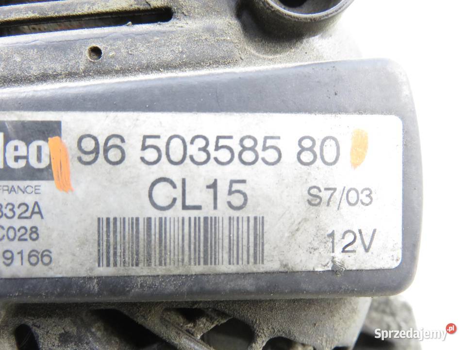 ALTERNATOR PEUGEOT 206 20 HDi 9650358580