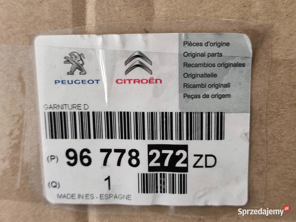 BOCZEK BAGAŻNIKA PRAWY CITROEN C4 PICASSO II lubelskie