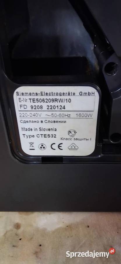Ekspres Do Kawy Siemens EQ5 UZYWANY dolnośląskie Strzelin