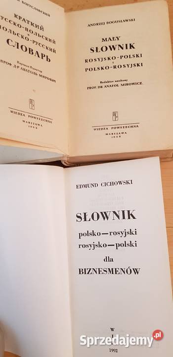 słownik biznesmenów rosyjski cichowski świętokrzyskie Kielce sprzedam