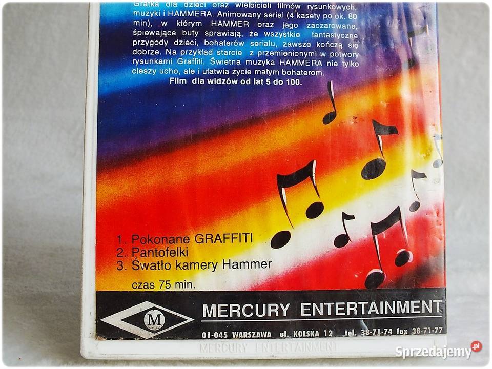 Kaseta VHS Hammerman czI Film na Video ORYGINAŁ Filmy Żary