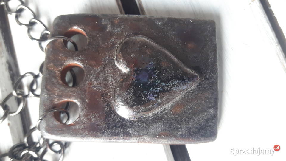 Naszyjnik ceramiczny ręcznie wykonany Otwock