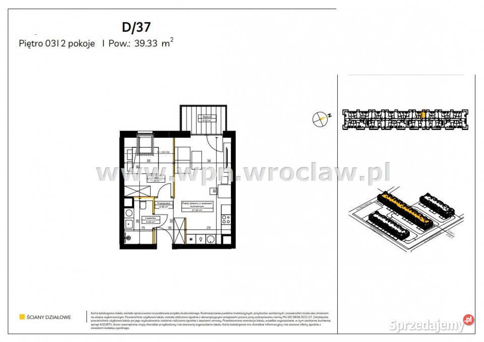 Sprzedaż mieszkania Wrocław 3933m2 2 pokojowe dolnośląskie