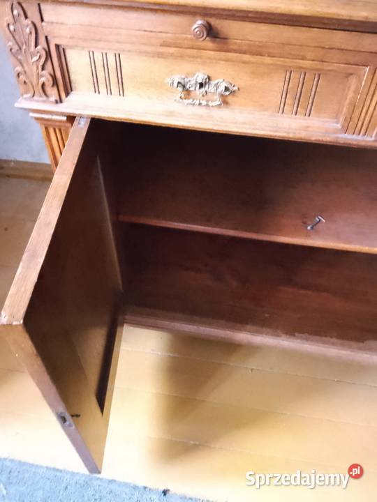 KREDENS SECESYJNY DĘBOWY Meble Myszków