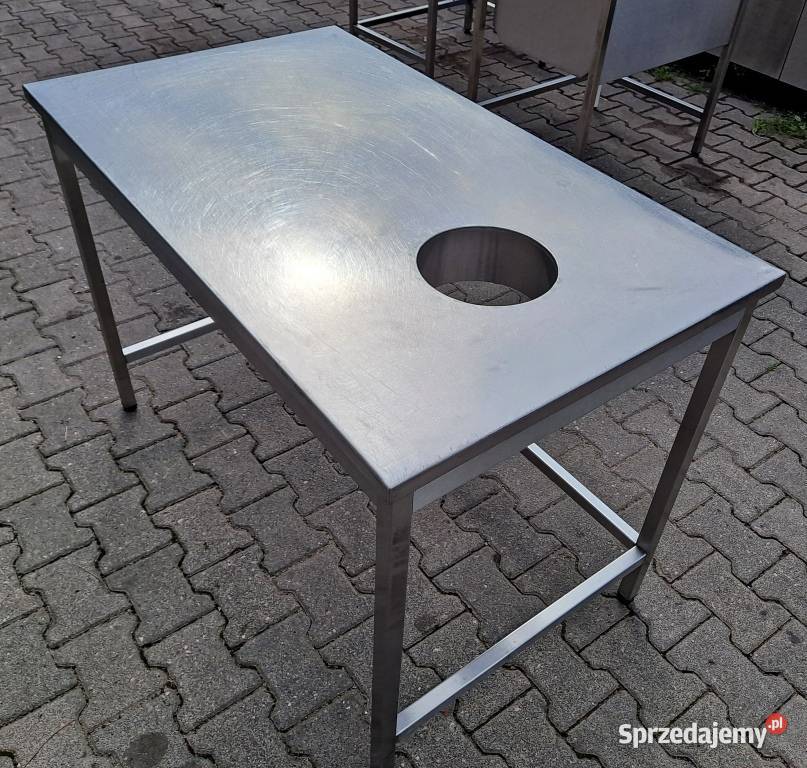 STÓŁ GASTRO Z PÓŁKĄ I OTWOREM NA ODPADKI 1207085 Nowe Skalmierzyce