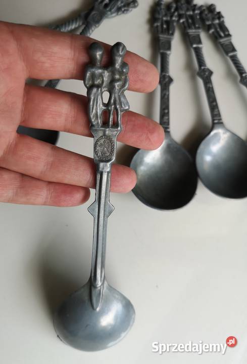 Łyżki z cyny komplet vintage Holandia Pozostałe kujawsko-pomorskie Toruń