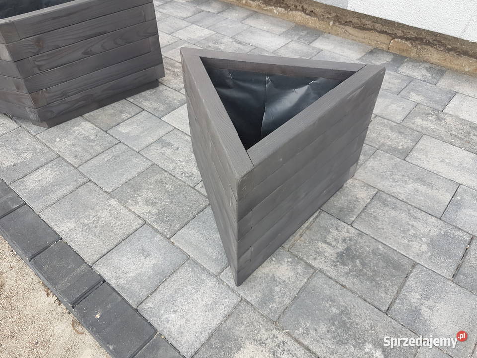 Donica Ogrodowa trójkątna drewniana NOWOŚĆ mazowieckie Warszawa sprzedam