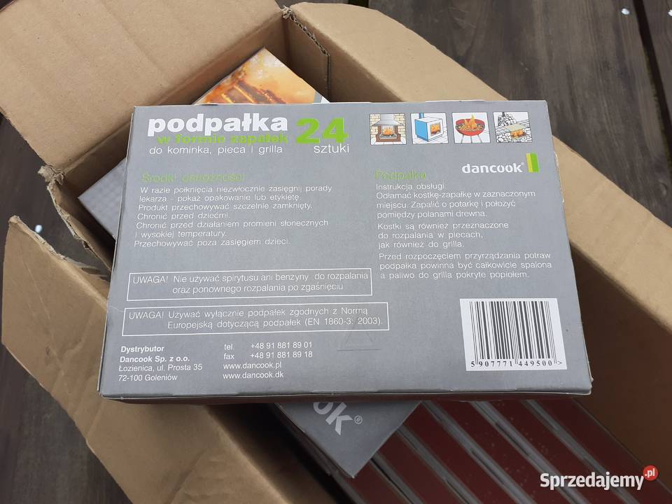 Podpałka w formie zapałek do kominka pieca i pomorskie