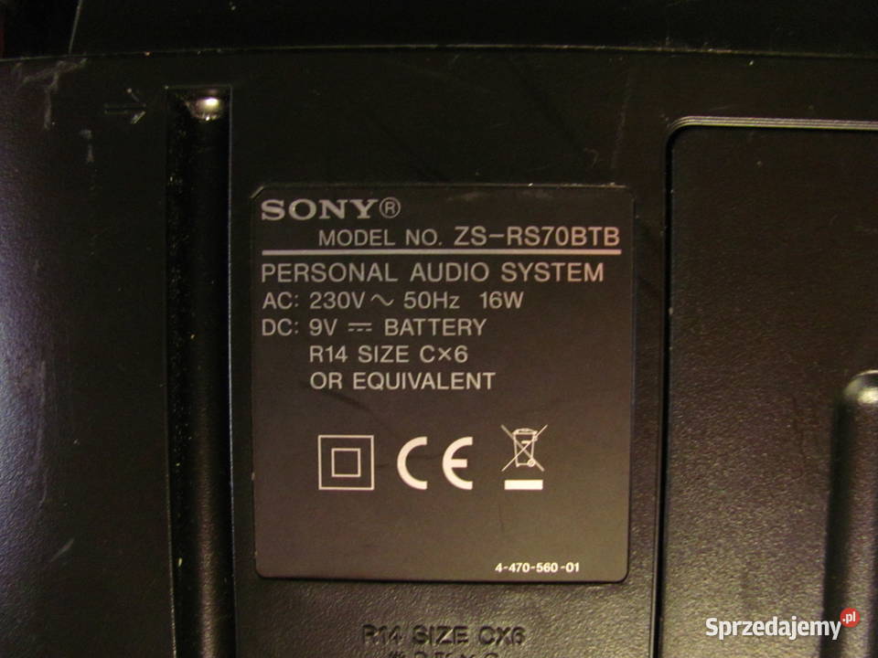 Radioodtwarzacz Sony ZSRS70BTB CDMP3audio INUSB Łódź
