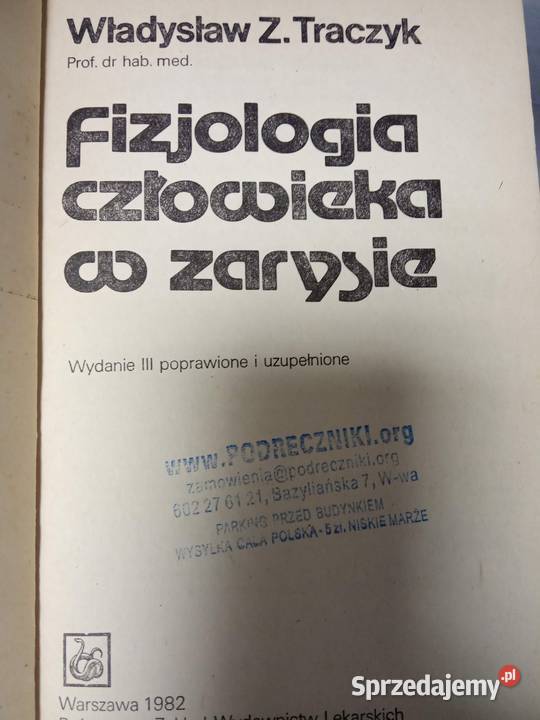 Fizjologia człowieka w zarysie Traczyk
