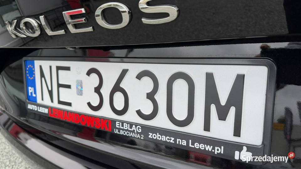 Renault Koleos 20 Diesel Moc 177 4X4 II 2016 manualna warmińsko-mazurskie Elbląg