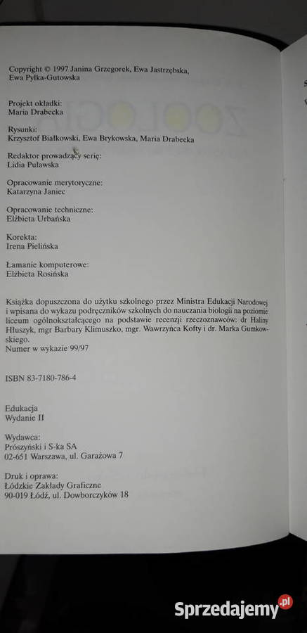 zoologia z lwem unikatowe książki mazowieckie Warszawa